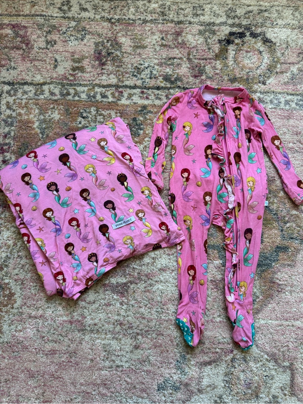 Posh peanut footie and swaddle